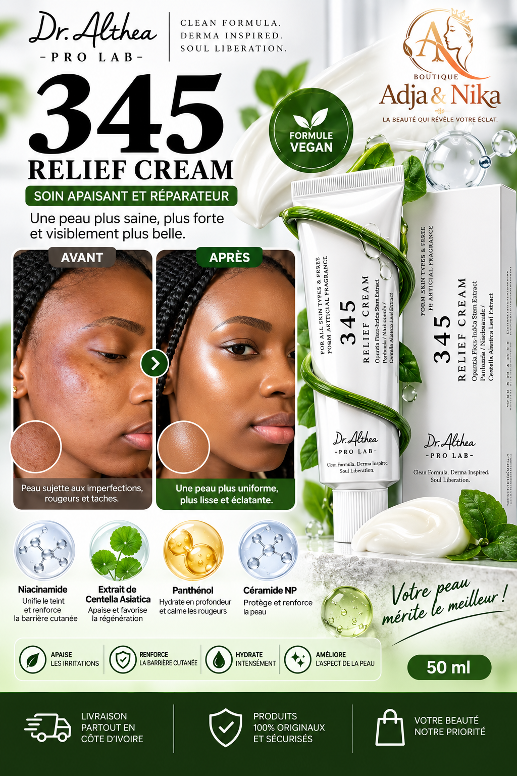 Crème Reparatrice 345 Relief Cream