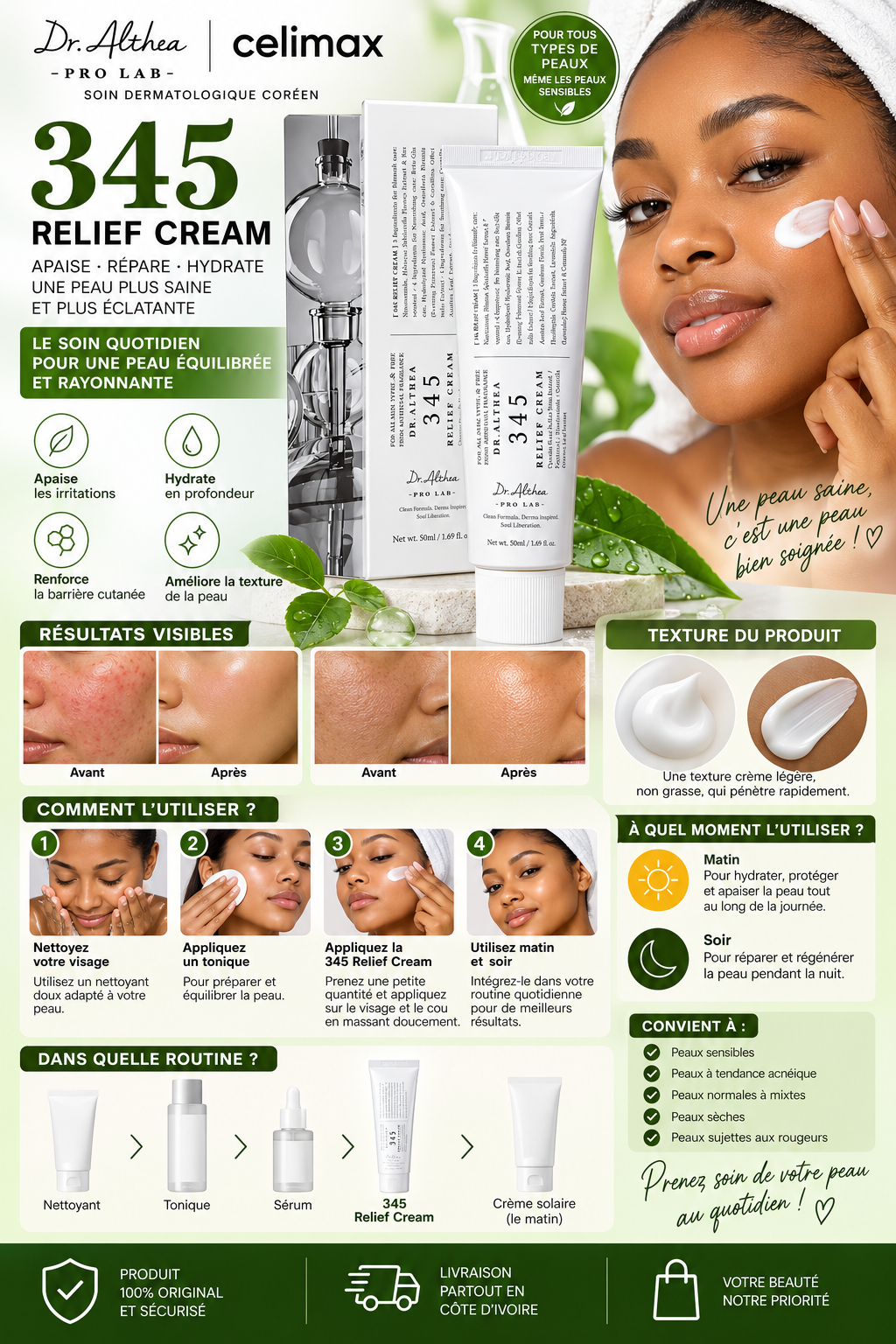 Crème Reparatrice 345 Relief Cream