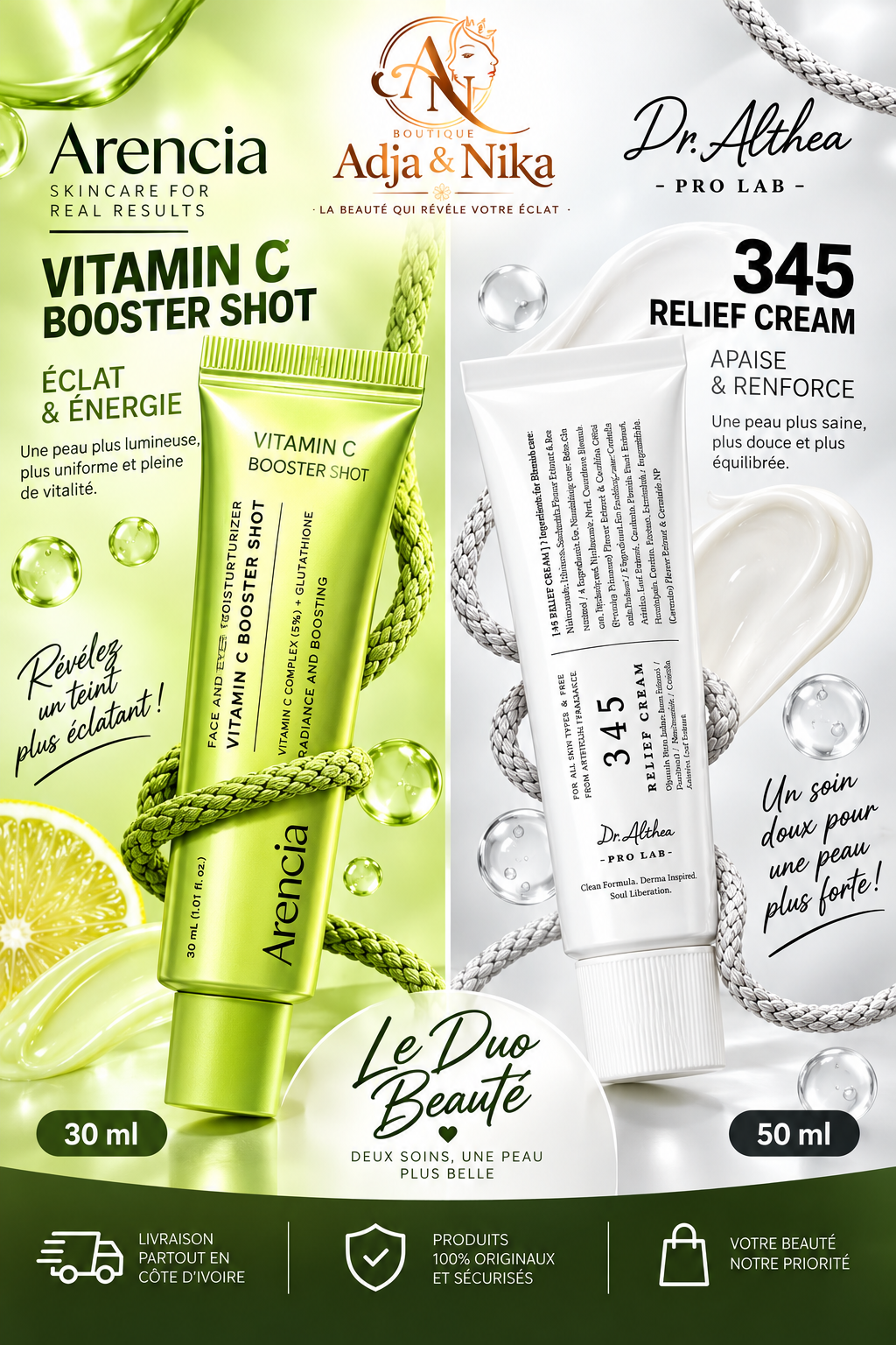 Le Duo Beauté Éclat &amp; Réparation